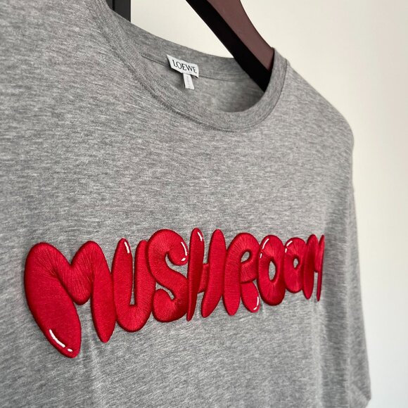 Loewe: RARE Embroidered Mushroom Shroom Psychedelic T Shirt FW23 - Picture 4 of 14
